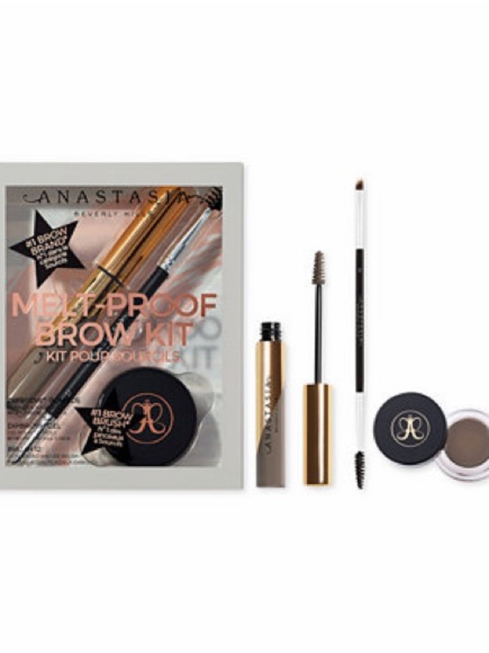 Anastasia Beverly Hills Melt-Proof Brow Kit — Brown & Gold Accents